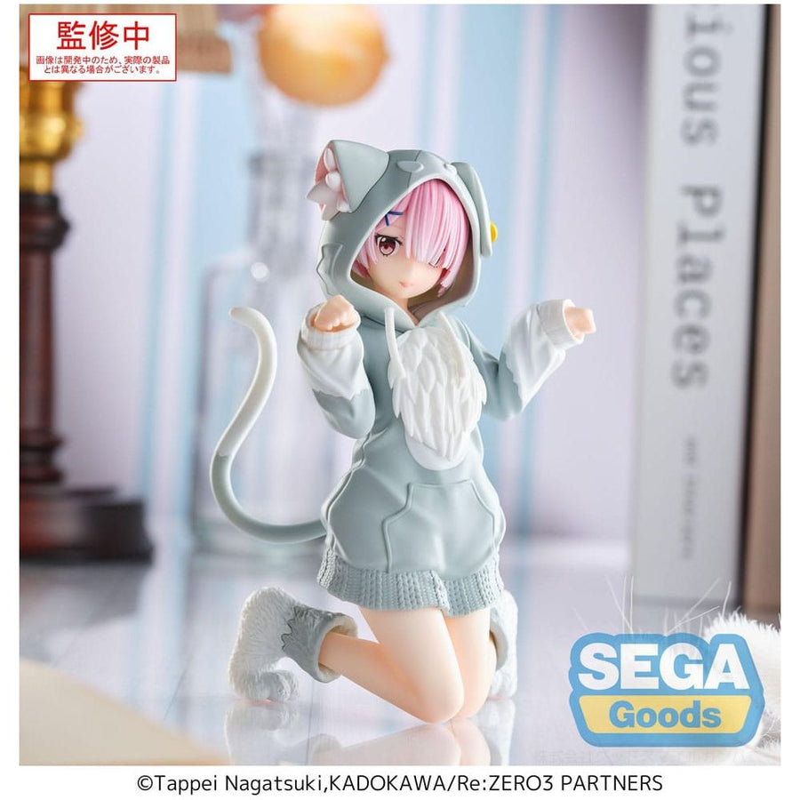 Re:Zero Starting Life in Another World Yumemirize PVC Statue Ram Mofumofu Pack 11 cm - The Happy Toy Store