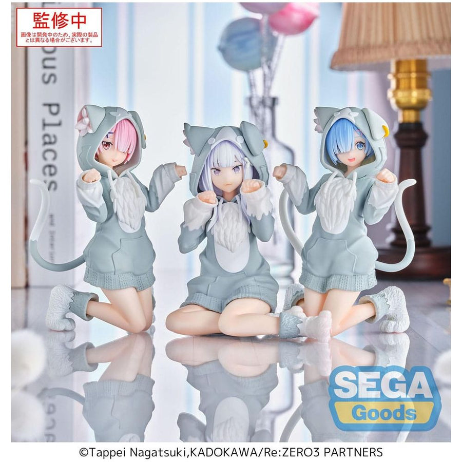 Re:Zero Starting Life in Another World Yumemirize PVC Statue Ram Mofumofu Pack 11 cm - The Happy Toy Store