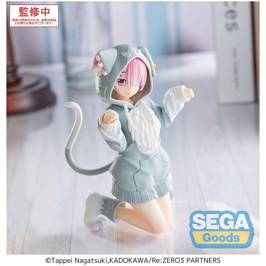 Re:Zero Starting Life in Another World Yumemirize PVC Statue Ram Mofumofu Pack 11 cm - The Happy Toy Store