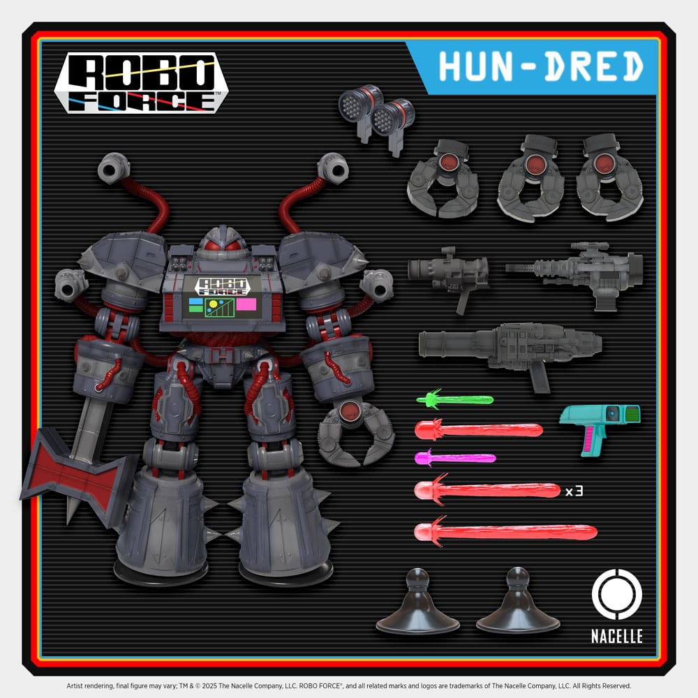 Robo Force Action Figure Wave 2 Hun - Dred 23 cm - The Happy Toy Store