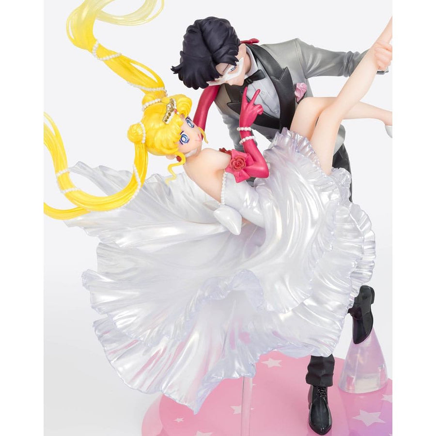 Sailor Moon FiguartsZERO Chouette PVC Statue Usagi & Tuxedo Mask Moonlight Glow Edition 24 cm - The Happy Toy Store