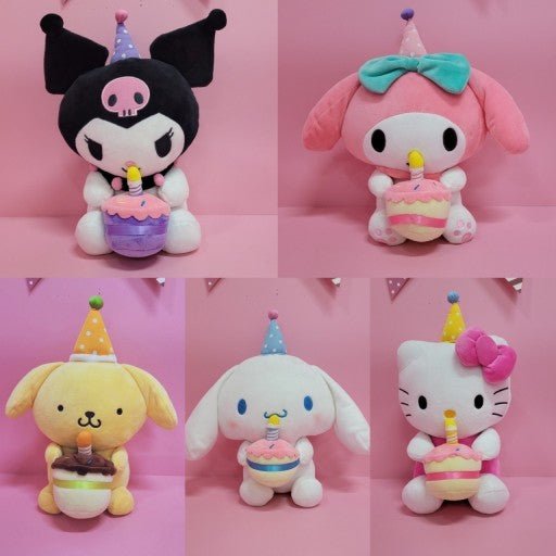 Sanrio Characters Party Hat Cake Plush - The Happy Toy Store