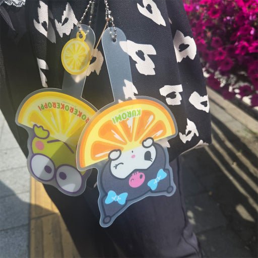 Sanrio Fruits Series Mini Fan Keyring Blind Bag - The Happy Toy Store