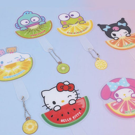 Sanrio Fruits Series Mini Fan Keyring Blind Bag - The Happy Toy Store