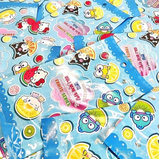 Sanrio Fruits Series Mini Fan Keyring Blind Bag - The Happy Toy Store