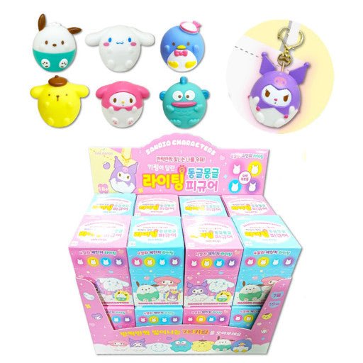 Sanrio Mood Lighting Charaters Figure Key Ring Zipper Charm Blind Box - The Happy Toy Store