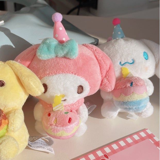 Sanrio Party Celebrate Plush Keychain 13cm - The Happy Toy Store