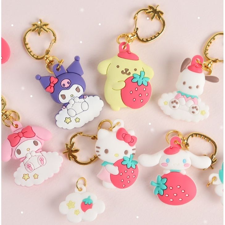 Sanrio Sweet Berry Deco Keyring - The Happy Toy Store