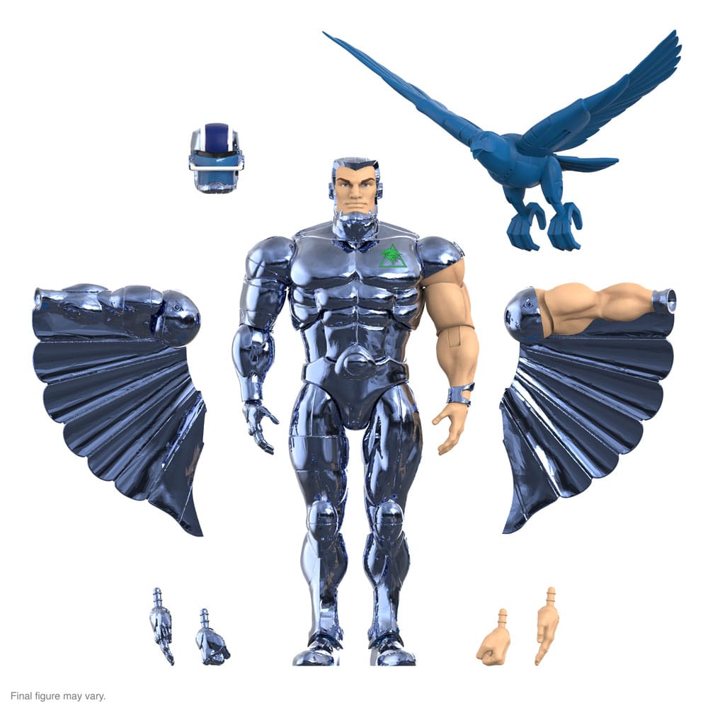SilverHawks Ultimates Action Figure Steelwill (Toy Version Vac Metal) 18 cm - The Happy Toy Store