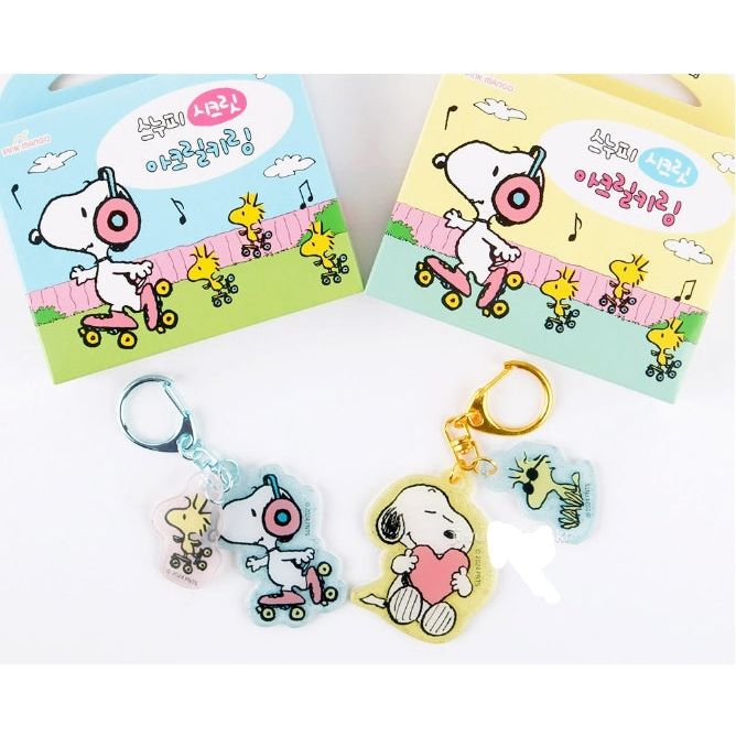 Snoopy Secret Double Acrylic Keyring Blind Box - The Happy Toy Store