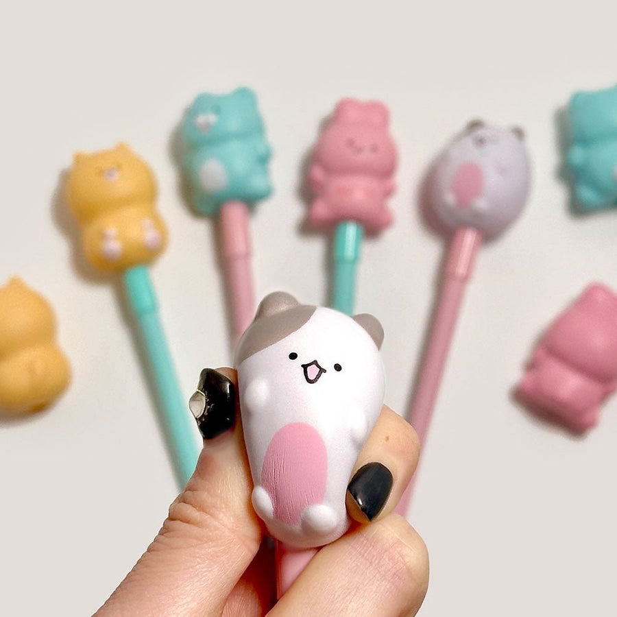 Soonddeok Squeeze Gel Pen – 4 Character Series - The Happy Toy Store