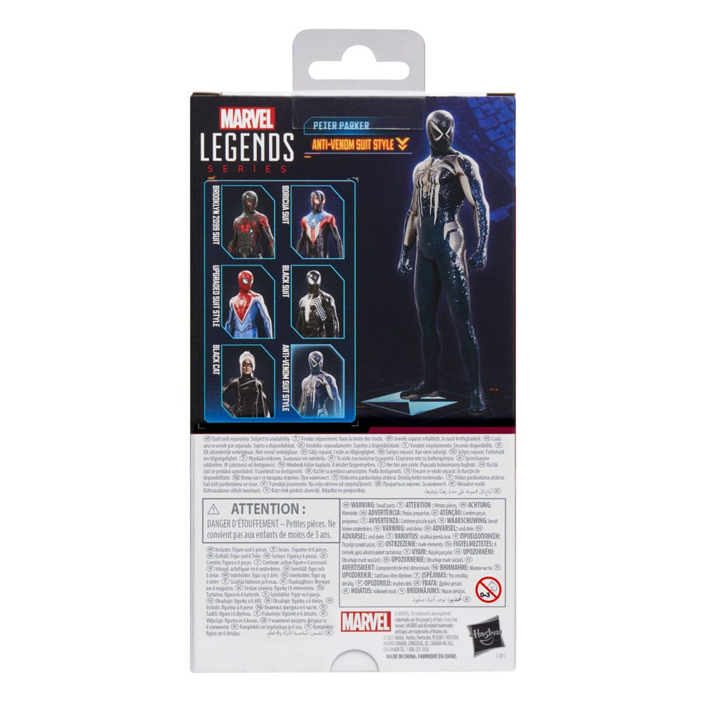 Spider - Man 2 Marvel Legends Gamerverse Action Figure Peter Parker (Anti - Venom Suit Style) 15 cm - The Happy Toy Store