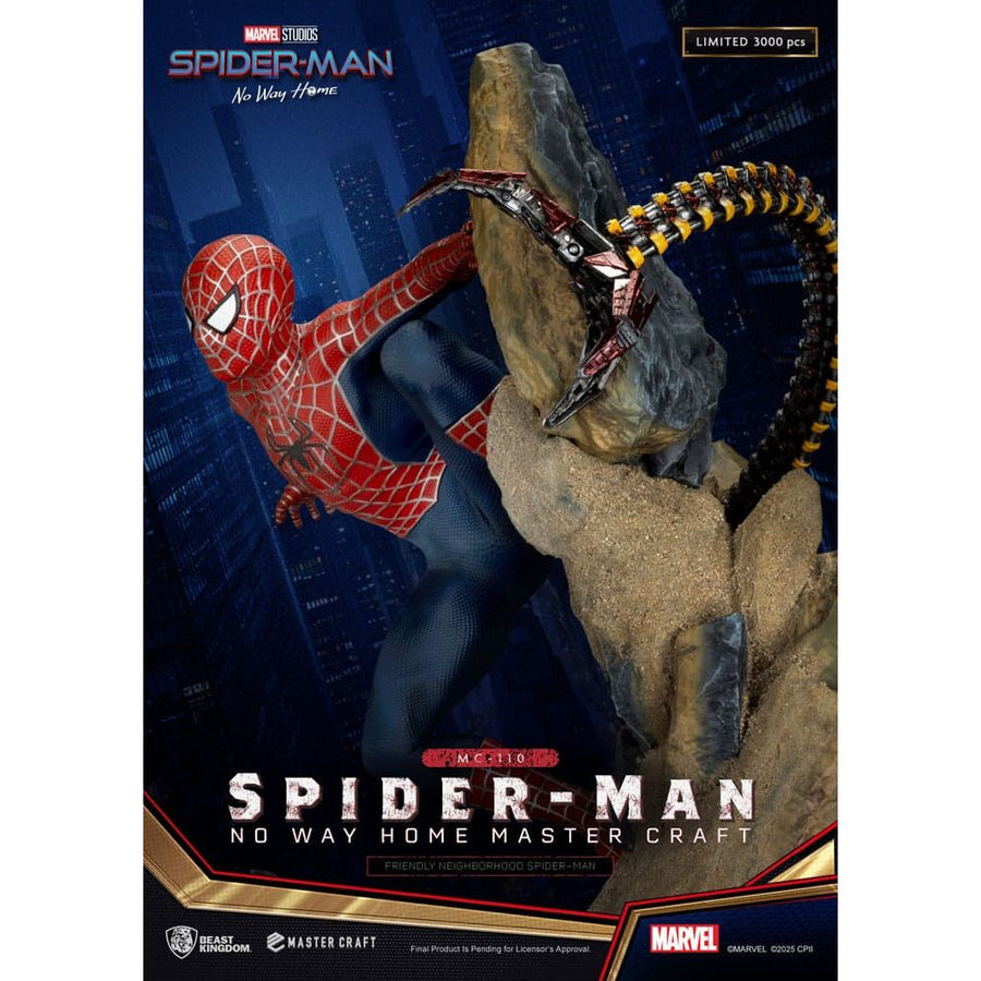 Spider - Man: No Way Home Master Craft Statue Friendly Neighborhood Spider - Man 36 cm - The Happy Toy Store