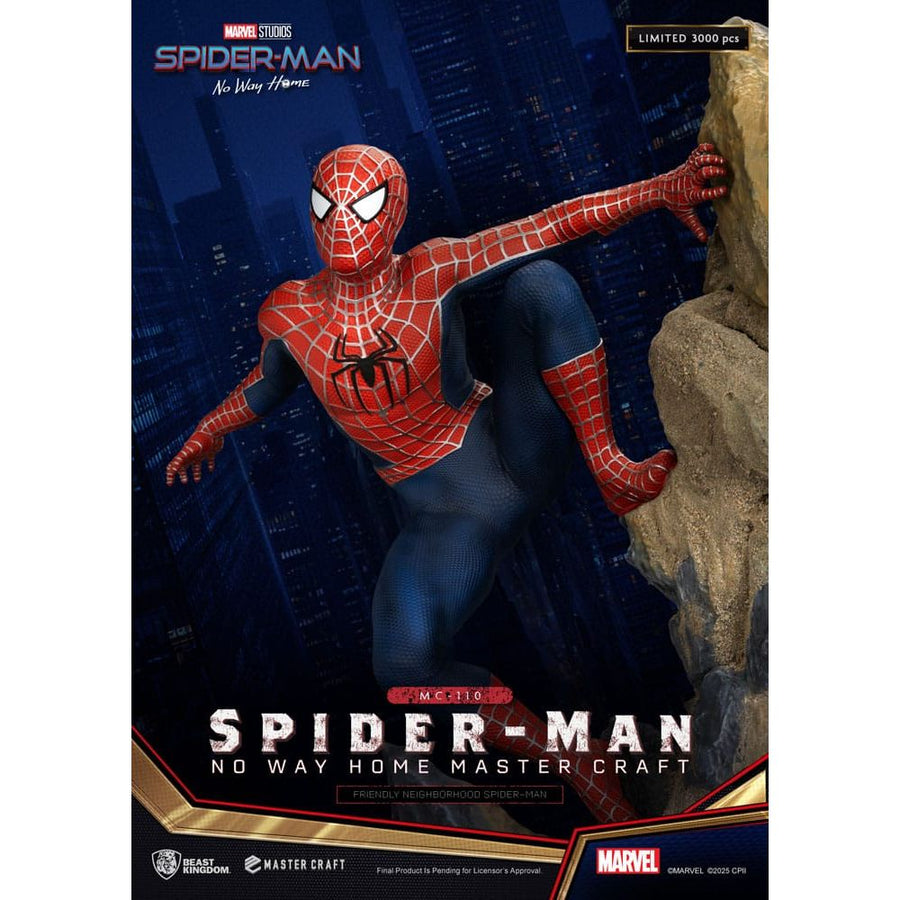 Spider - Man: No Way Home Master Craft Statue Friendly Neighborhood Spider - Man 36 cm - The Happy Toy Store