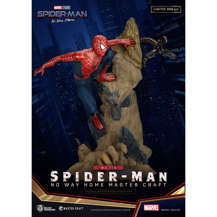 Spider - Man: No Way Home Master Craft Statue Friendly Neighborhood Spider - Man 36 cm - The Happy Toy Store