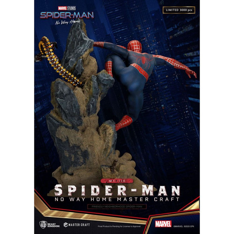 Spider - Man: No Way Home Master Craft Statue Friendly Neighborhood Spider - Man 36 cm - The Happy Toy Store