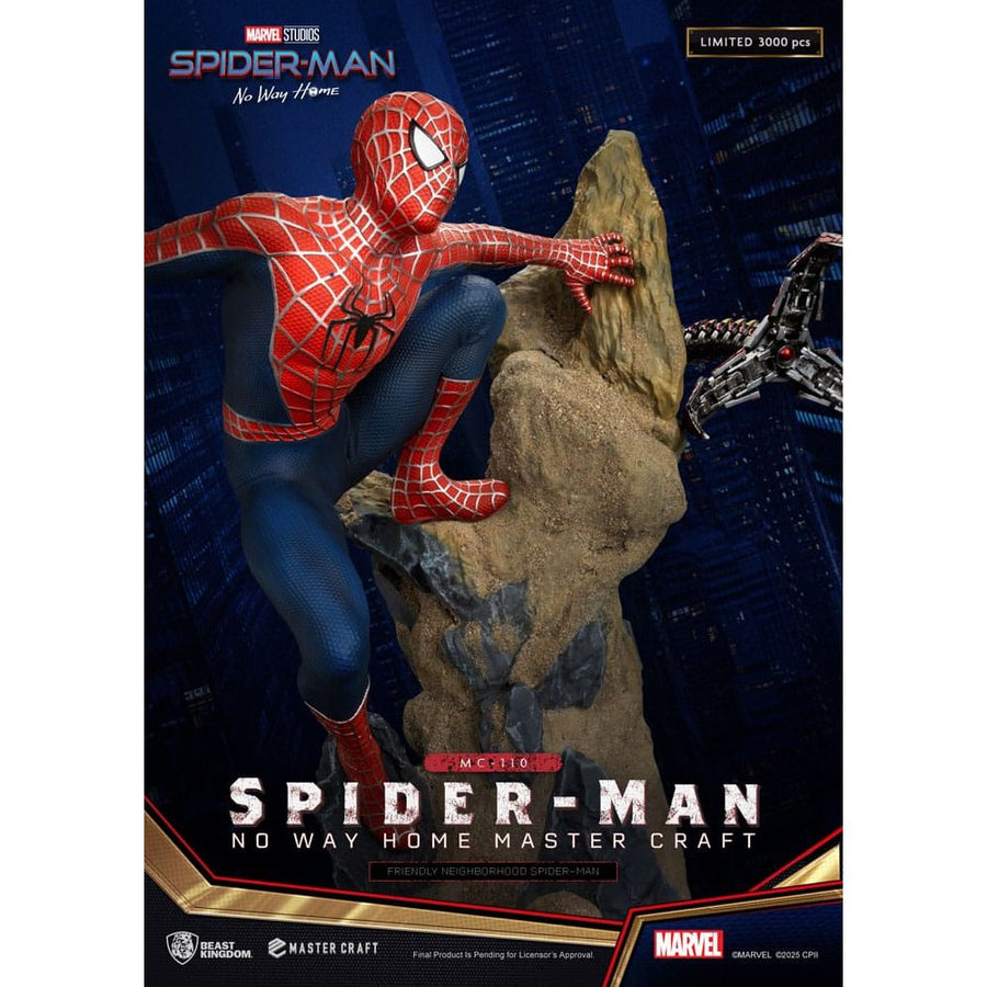 Spider - Man: No Way Home Master Craft Statue Friendly Neighborhood Spider - Man 36 cm - The Happy Toy Store