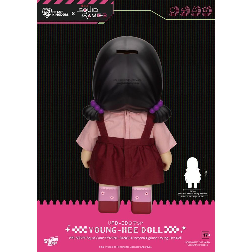 Squid Game Syaking Bang Figure/Coin Bank Young - Hee Doll Season 3 48 cm - The Happy Toy Store