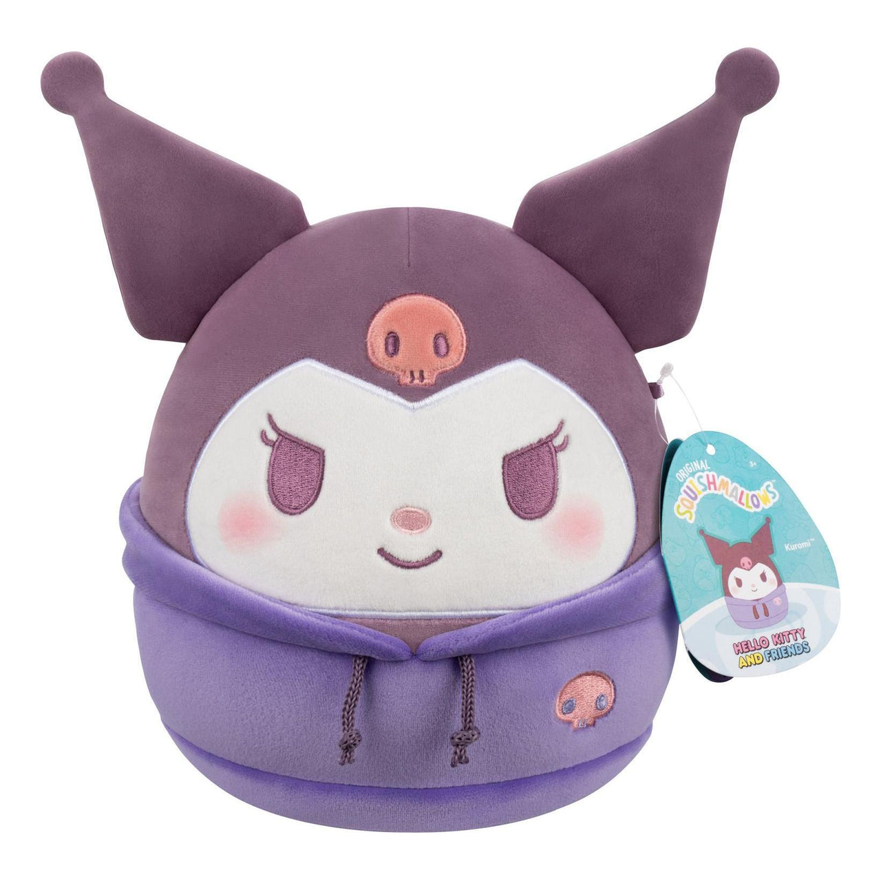 Squishmallows Sanrio 8" Hoodie Plush Kuromi - The Happy Toy Store