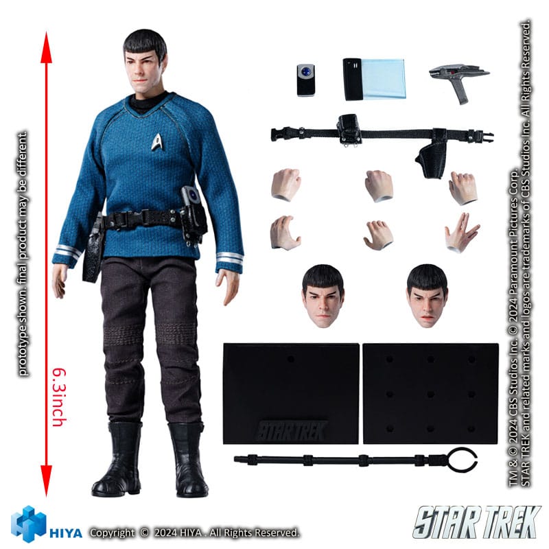 Star Trek 2009 Exquisite Super Series Action Figure 1/12 Spock 16 cm - The Happy Toy Store