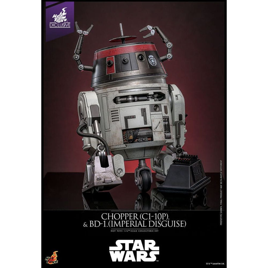 Star Wars Action Figure Set 1/6 Chopper (C1 - 10P™) & BD - 1™ (Imperial Disguise) 18 cm & 8 cm - The Happy Toy Store