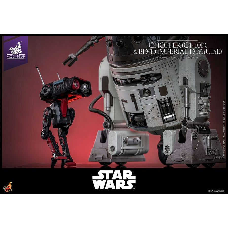 Star Wars Action Figure Set 1/6 Chopper (C1 - 10P™) & BD - 1™ (Imperial Disguise) 18 cm & 8 cm - The Happy Toy Store