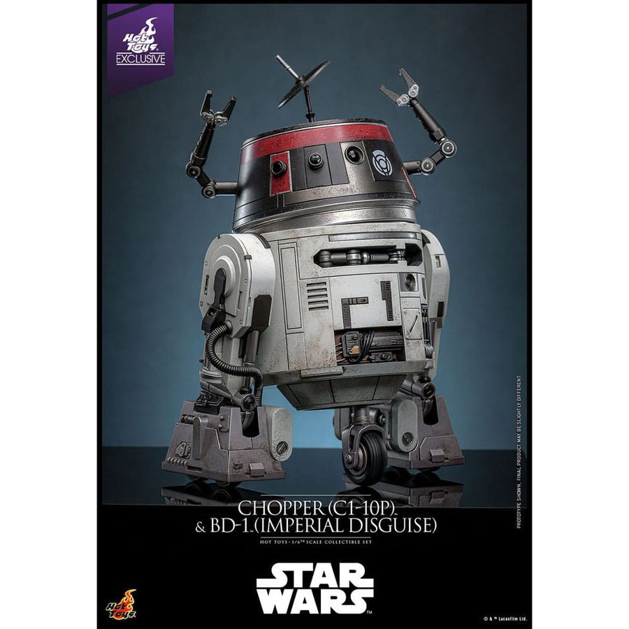 Star Wars Action Figure Set 1/6 Chopper (C1 - 10P™) & BD - 1™ (Imperial Disguise) 18 cm & 8 cm - The Happy Toy Store