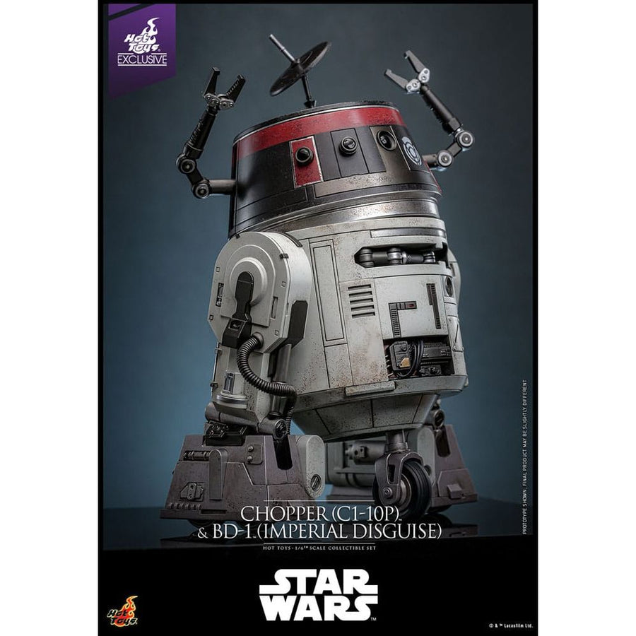 Star Wars Action Figure Set 1/6 Chopper (C1 - 10P™) & BD - 1™ (Imperial Disguise) 18 cm & 8 cm - The Happy Toy Store