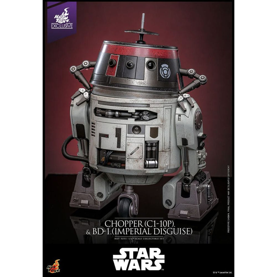 Star Wars Action Figure Set 1/6 Chopper (C1 - 10P™) & BD - 1™ (Imperial Disguise) 18 cm & 8 cm - The Happy Toy Store
