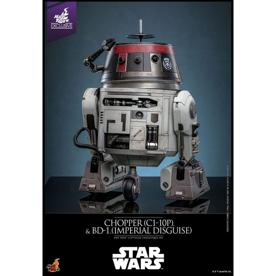 Star Wars Action Figure Set 1/6 Chopper (C1 - 10P™) & BD - 1™ (Imperial Disguise) 18 cm & 8 cm - The Happy Toy Store