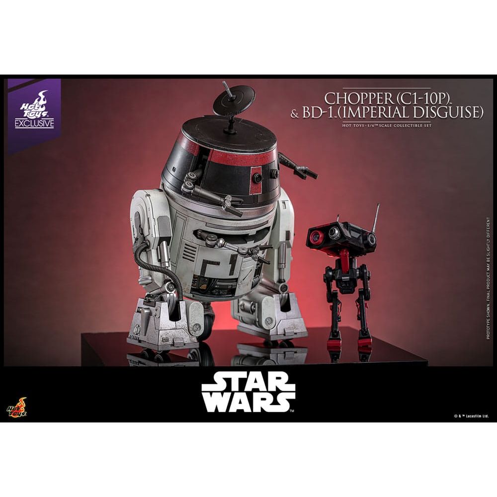Star Wars Action Figure Set 1/6 Chopper (C1 - 10P™) & BD - 1™ (Imperial Disguise) 18 cm & 8 cm - The Happy Toy Store
