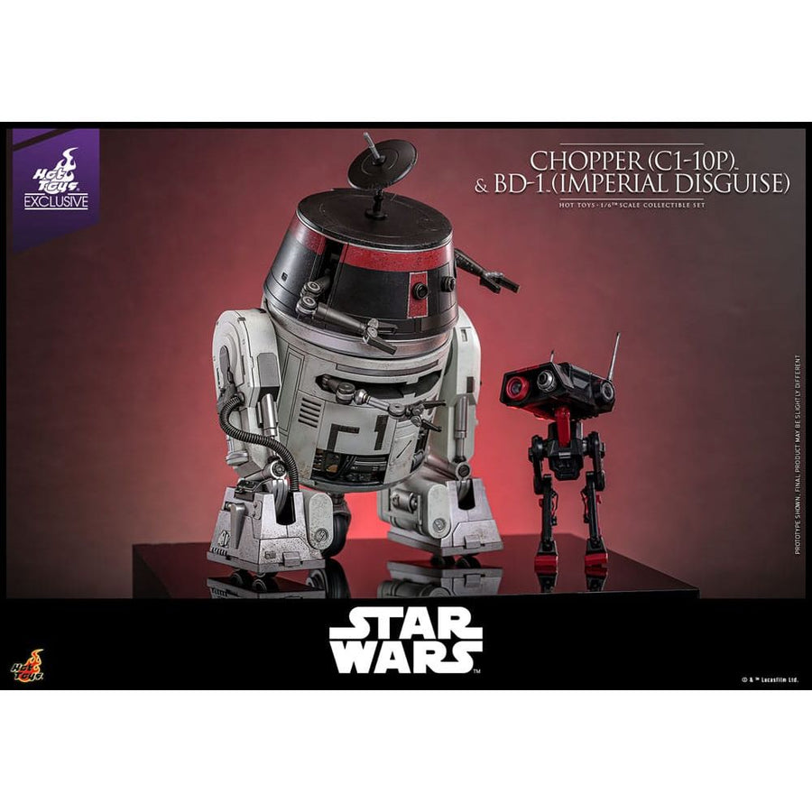 Star Wars Action Figure Set 1/6 Chopper (C1 - 10P™) & BD - 1™ (Imperial Disguise) 18 cm & 8 cm - The Happy Toy Store
