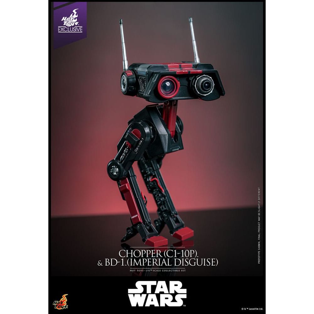 Star Wars Action Figure Set 1/6 Chopper (C1 - 10P™) & BD - 1™ (Imperial Disguise) 18 cm & 8 cm - The Happy Toy Store