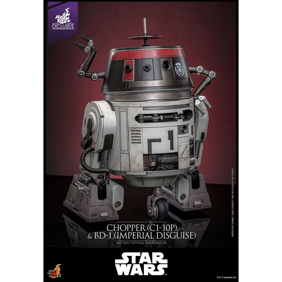 Star Wars Action Figure Set 1/6 Chopper (C1 - 10P™) & BD - 1™ (Imperial Disguise) 18 cm & 8 cm - The Happy Toy Store