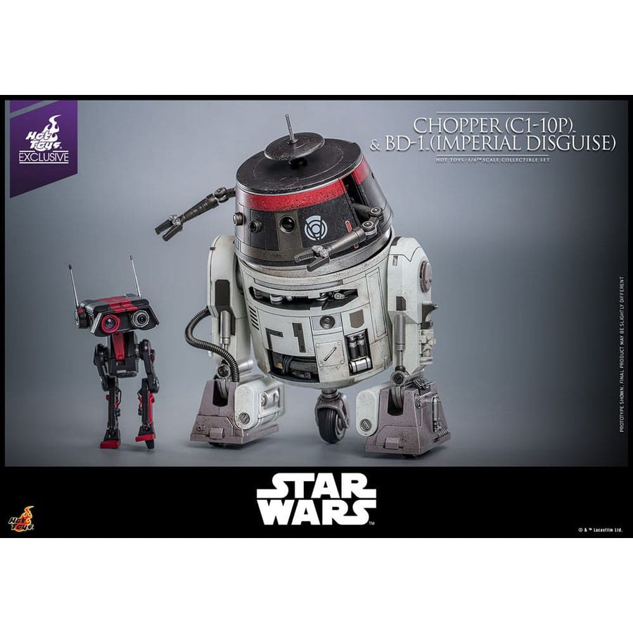 Star Wars Action Figure Set 1/6 Chopper (C1 - 10P™) & BD - 1™ (Imperial Disguise) 18 cm & 8 cm - The Happy Toy Store