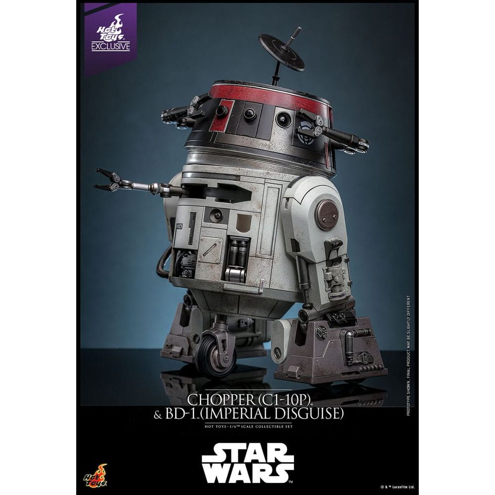 Star Wars Action Figure Set 1/6 Chopper (C1 - 10P™) & BD - 1™ (Imperial Disguise) 18 cm & 8 cm - The Happy Toy Store