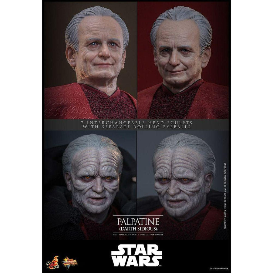Star Wars: Episode III - Revenge of the Sith Action Figure 1/6 Palpatine (Darth Sidious) 29 cm - The Happy Toy Store