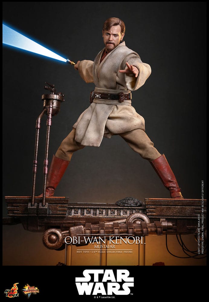 Star Wars: Episode III - Revenge of the Sith Movie Masterpiece Action Figure 1/6 Obi - Wan Kenobi (Mustafar) 31 cm - The Happy Toy Store