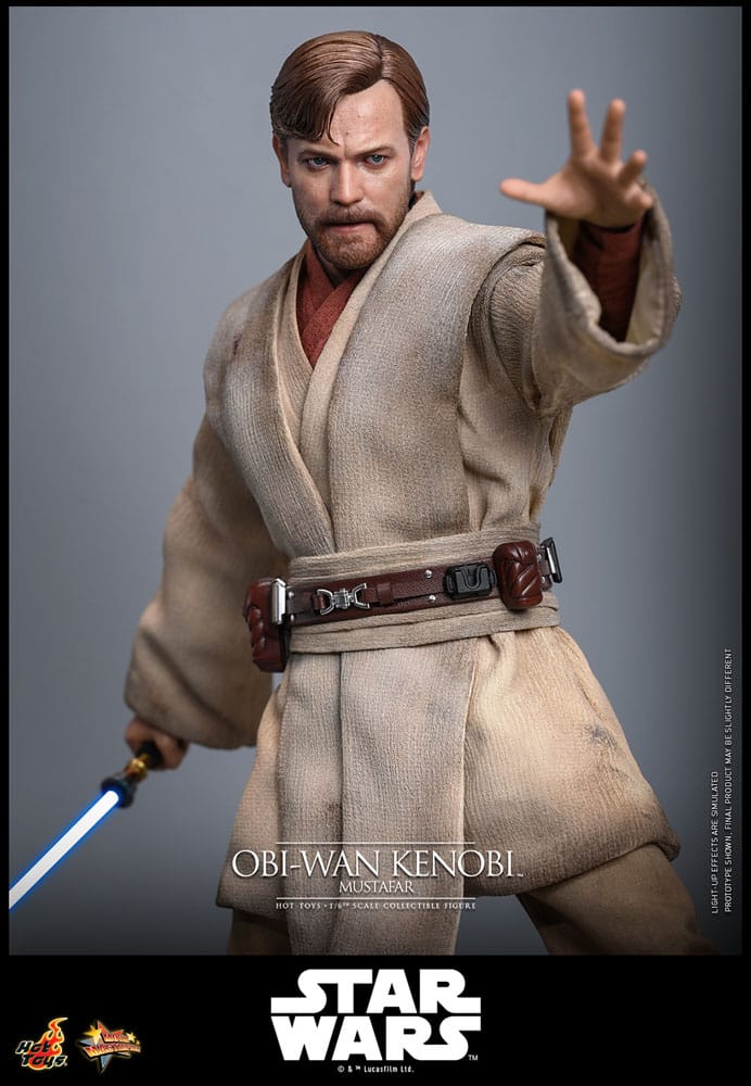 Star Wars: Episode III - Revenge of the Sith Movie Masterpiece Action Figure 1/6 Obi - Wan Kenobi (Mustafar) 31 cm - The Happy Toy Store
