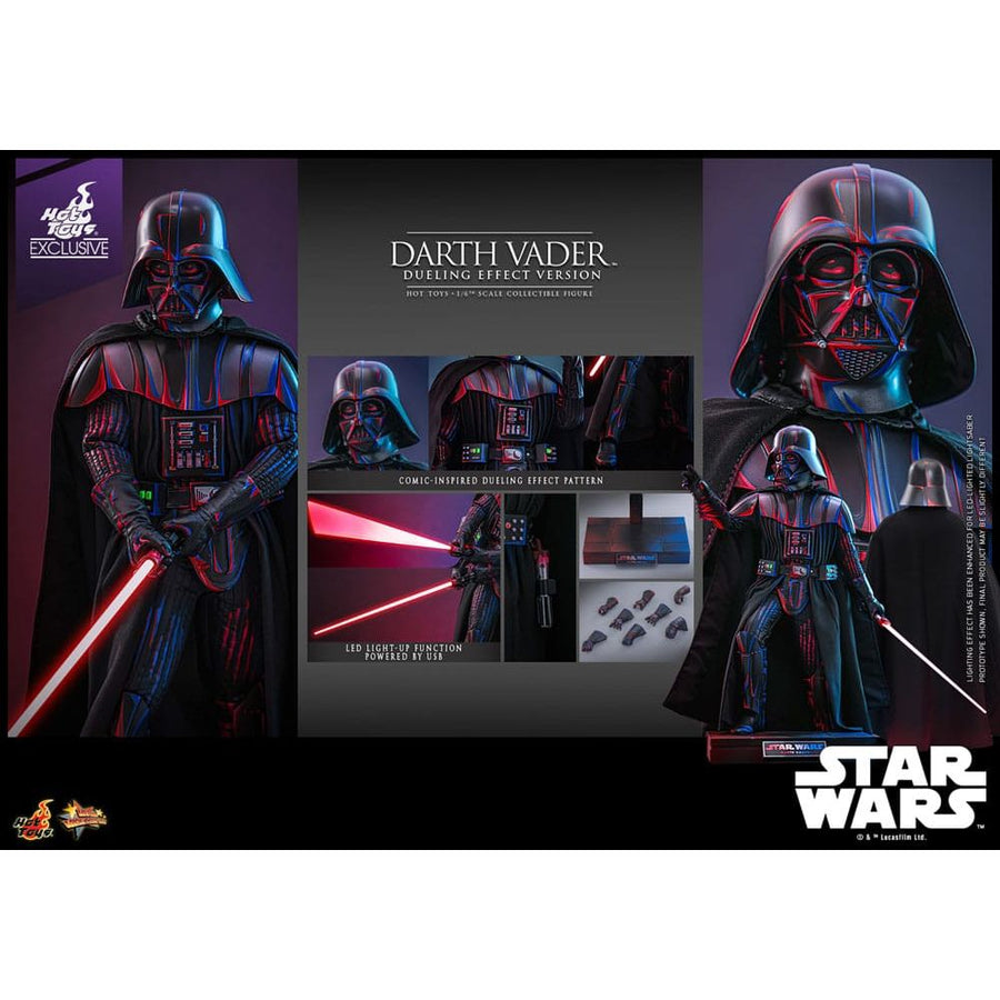 Star Wars Movie Masterpiece Action Figure 1/6 Darth Vader (Dueling Effect Version) Hot Toys Exclusive 35 cm - The Happy Toy Store