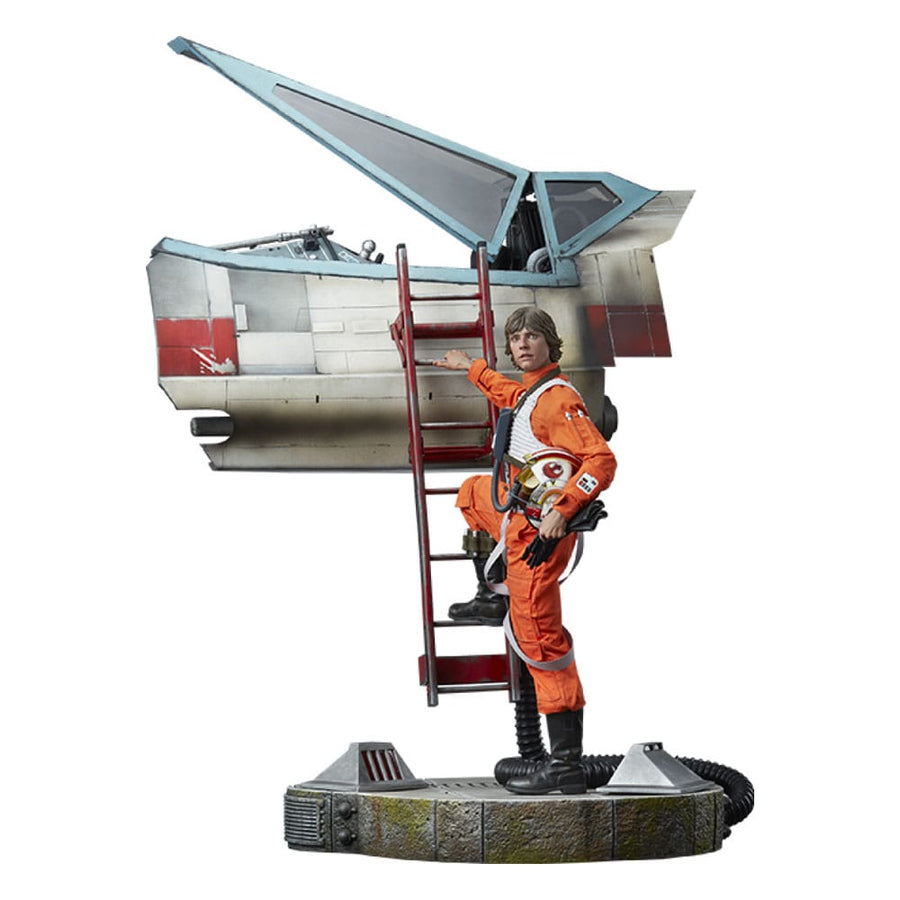 Star Wars Premium Format Statue Luke Skywalker & X - Wing: Red Five, Standing By 76 cm - The Happy Toy Store