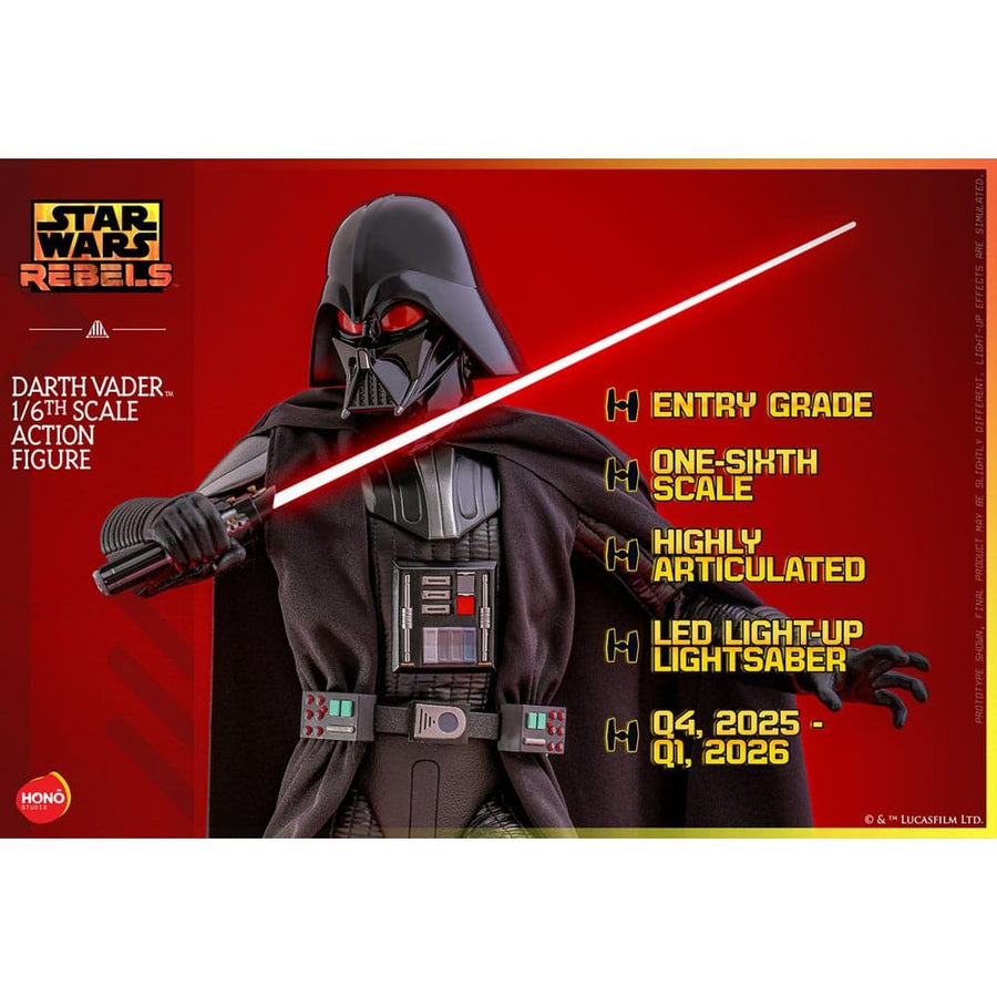 Star Wars: Rebels Action Figure 1/6 Darth Vader 34 cm - The Happy Toy Store