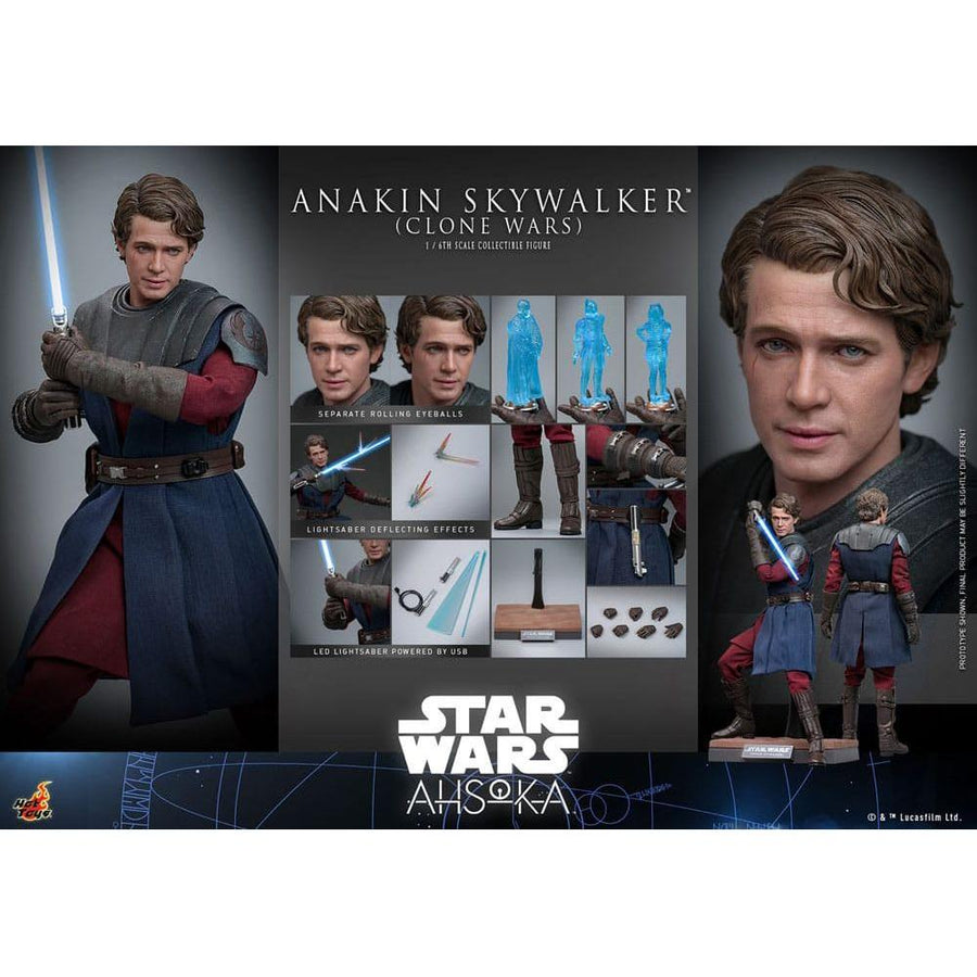 Star Wars: The Clone Wars Action Figure 1/6 Anakin Skywalker 31 cm - The Happy Toy Store
