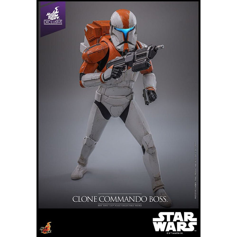 Star Wars: The Clone Wars Action Figure 1/6 Clone Commando Boss Hot Toys Exclusive 30 cm - The Happy Toy Store