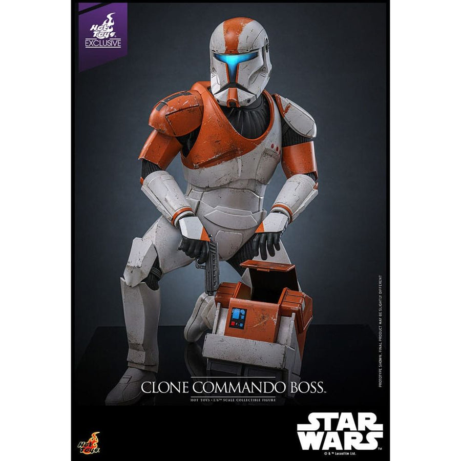 Star Wars: The Clone Wars Action Figure 1/6 Clone Commando Boss Hot Toys Exclusive 30 cm - The Happy Toy Store