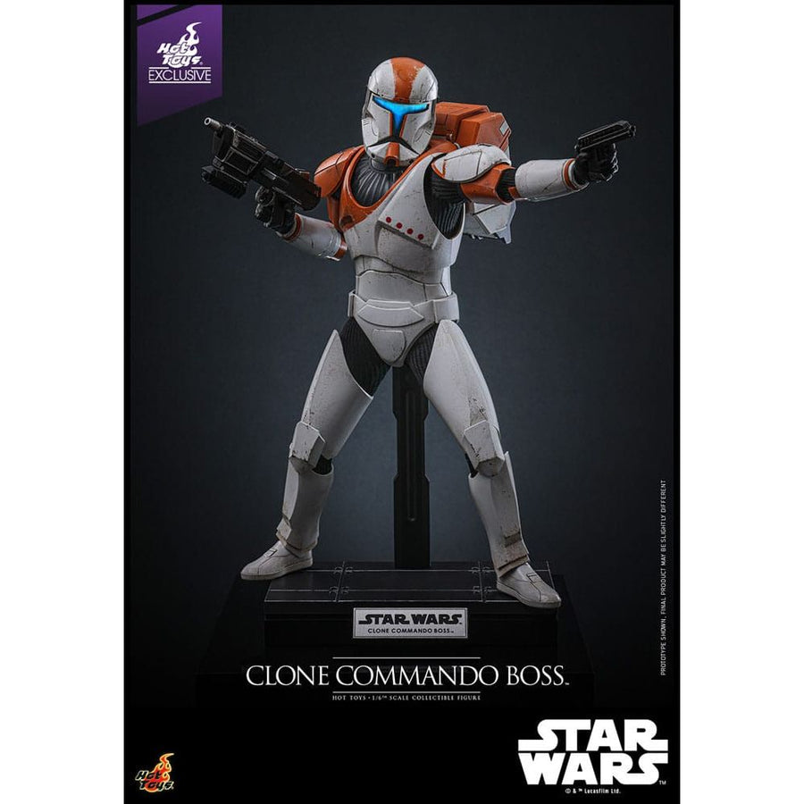 Star Wars: The Clone Wars Action Figure 1/6 Clone Commando Boss Hot Toys Exclusive 30 cm - The Happy Toy Store