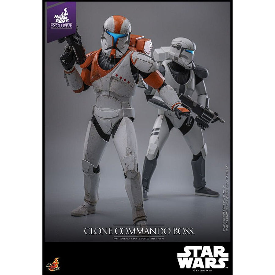 Star Wars: The Clone Wars Action Figure 1/6 Clone Commando Boss Hot Toys Exclusive 30 cm - The Happy Toy Store