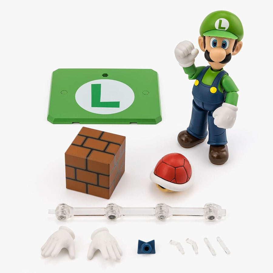 Super Mario S.H. Figuarts Action Figure Luigi 11 cm - The Happy Toy Store