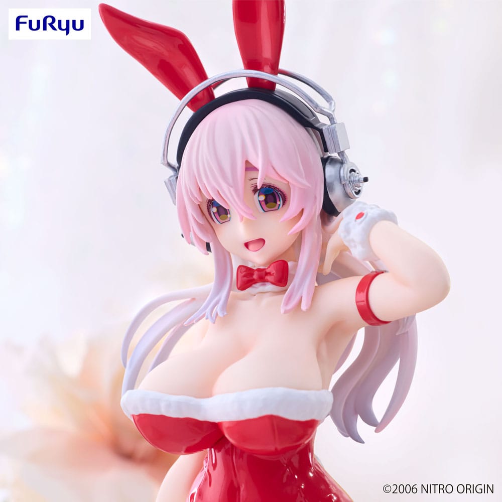 Super Sonico BiCute Bunnies PVC Statue Red Color Ver. 30 cm - The Happy Toy Store