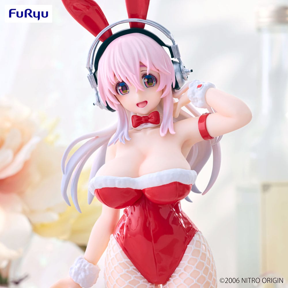 Super Sonico BiCute Bunnies PVC Statue Red Color Ver. 30 cm - The Happy Toy Store